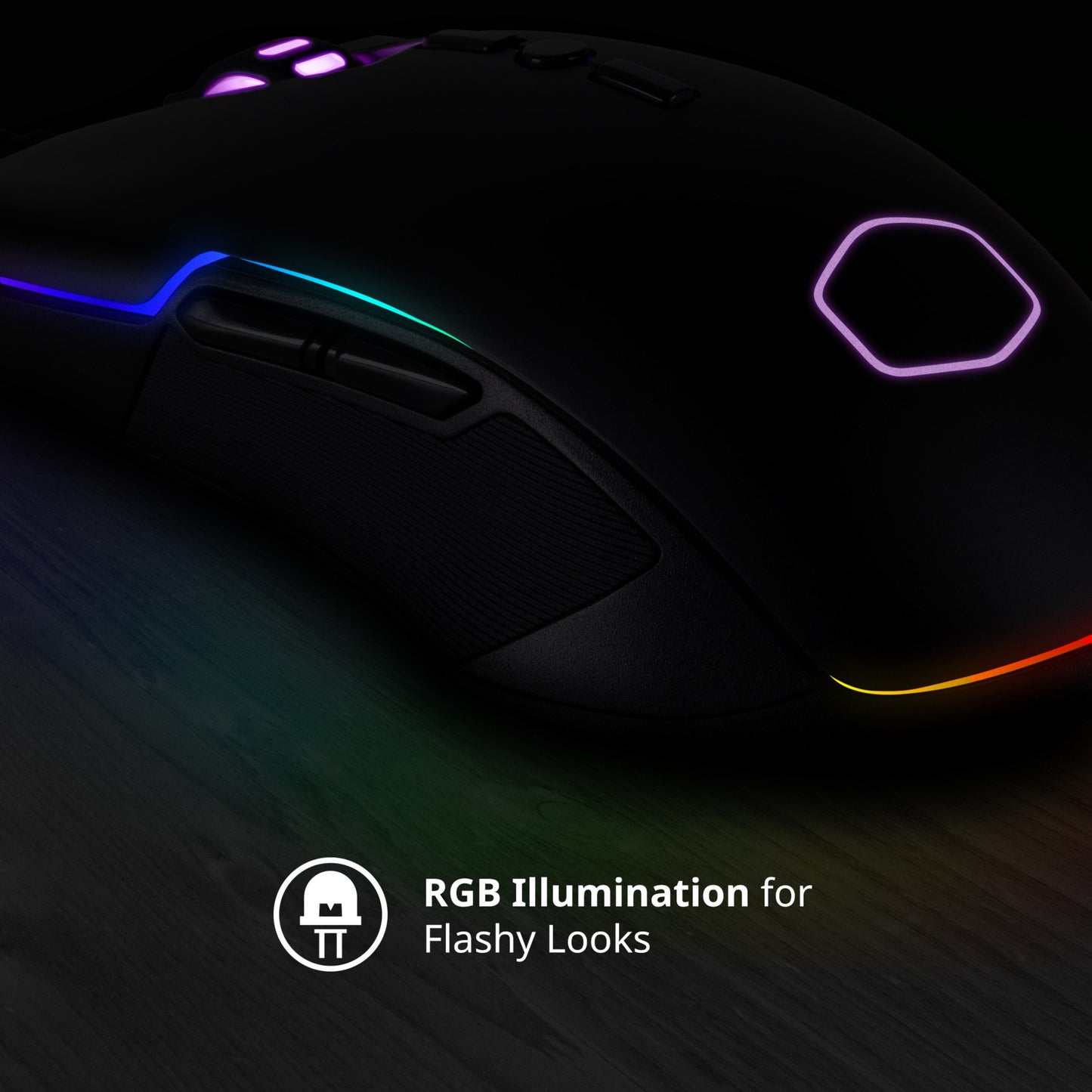 Cooler Master CM310 Gaming Mouse with Ambidextrous Grips, 10000 DPI Optical Sensor, and RGB Illumination