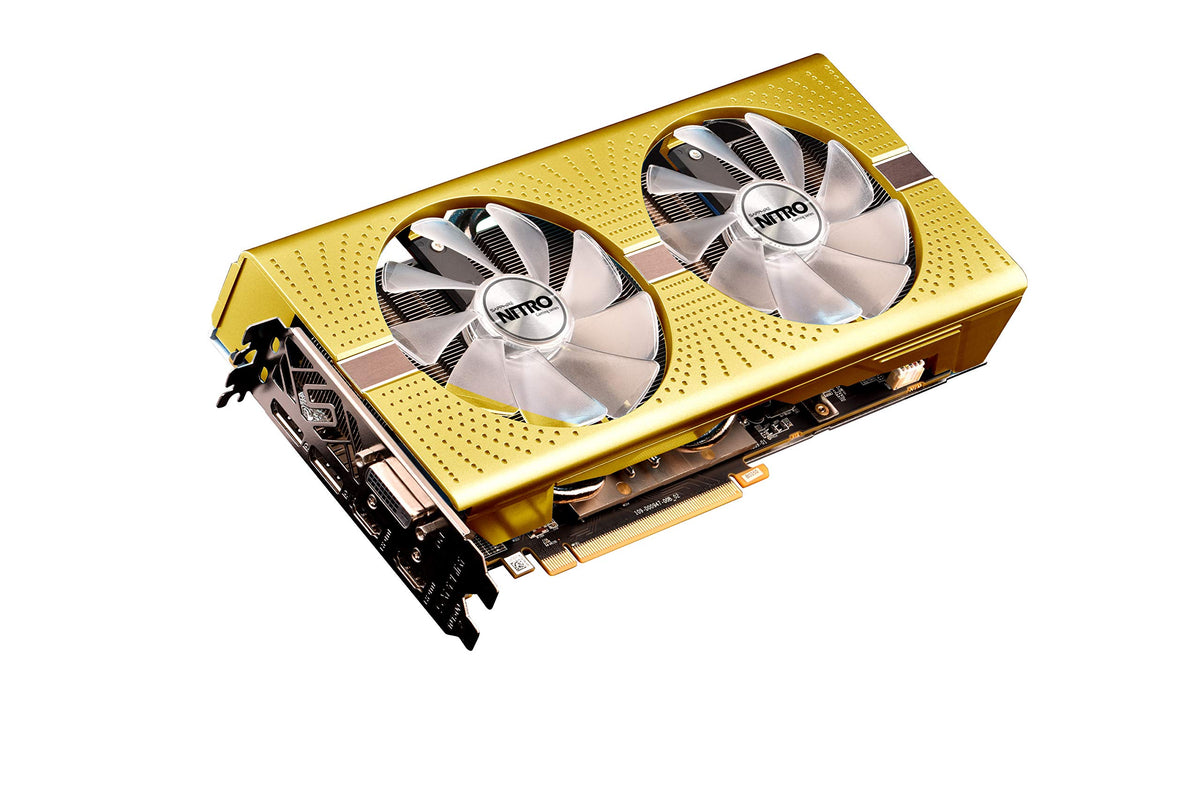 Sapphire Technology Technology Radeon Nitro+ Rx 590 8GB GDDR5 Dual HDMI/ DVI-D/ Dual DP OC w/ Backplate AMD 50th Anniversary Edition (UEFI) PCI-E Graphic Cards