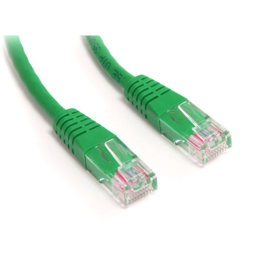 StarTech.com Cat5e Ethernet Cable - 10 ft - Green - Patch Cable - Molded Cat5e Cable - Network Cable - Ethernet Cord - Cat 5e Cable - 10ft (M45PATCH10GN)