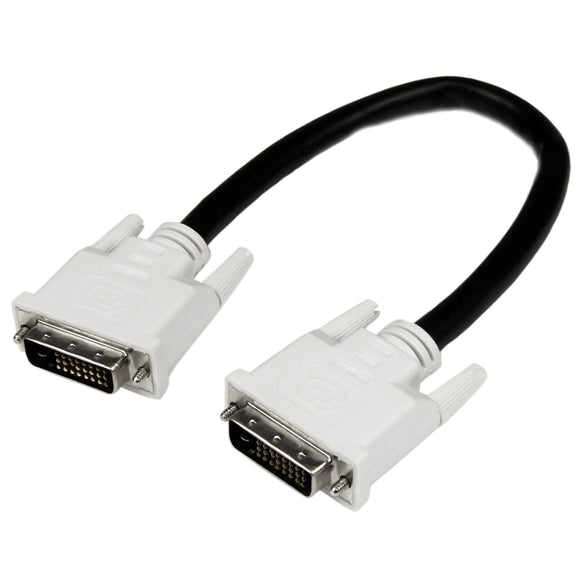 StarTech.com Dual Link DVI Cable - 1 ft - Male to Male - 2560x1600 - DVI-D Cable - Computer Monitor Cable - DVI Cord - Video Cable