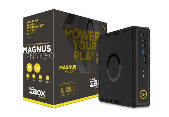 ZOTAC ZBOX-EN51050-U-W2B ZBOX Magnus EN51050 - Personal Computer - Mini PC - 8 GB RAM - 120 GB SSD - 1 TB HDD - NVIDIA Geforce GTX - Black