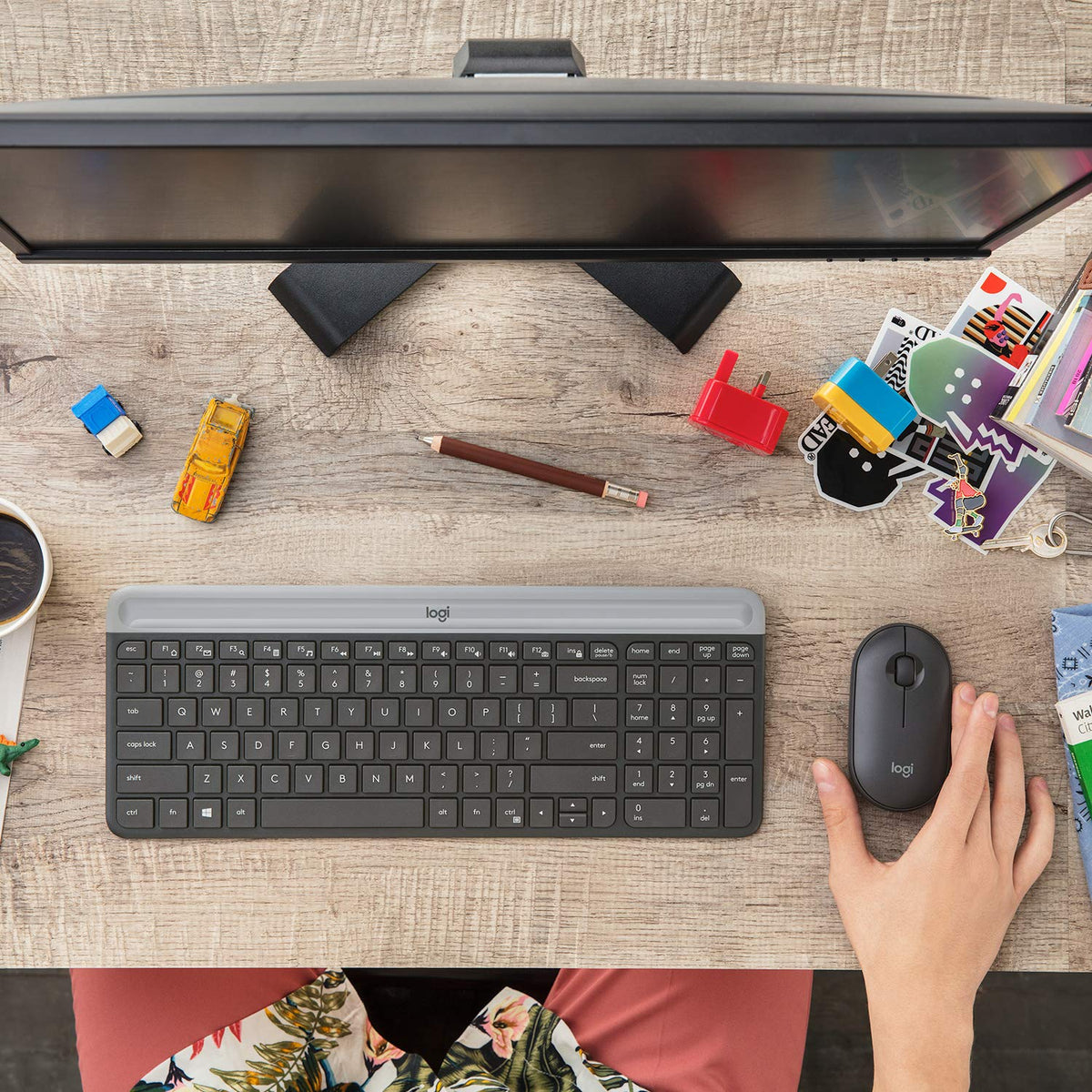 Logitech MK470 Slim Wireless Combo - Graphite
