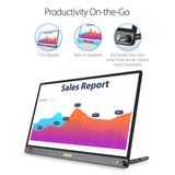 ASUS ZenScreen Go MB16AHP 15.6" Portable Monitor Full HD IPS Eye Care with Micro HDMI USB Type-C