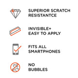 WHOOSH! Diamond Defense - Superior Nano Liquid Screen Protector Wipe, Easy Application, No Bubbles/Streaks, Hardens Glass - Fits All Screens ;Phones or Tablets