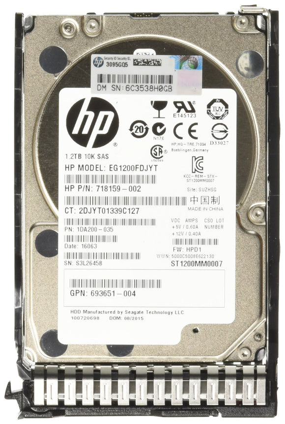 HP 2.5-Inch 1200 GB Hot-Swap SCSI 2 MB Cache Internal Hard Drive 718162-B21