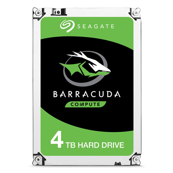 Seagate 4TB BarraCuda SATA 6Gb/s 256MB Cache 3.5-Inch Internal Hard Drive (ST4000DM004) Single Pack