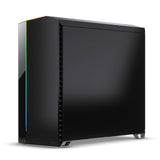 Fractal Design Vector Rs Blackout - RGB - Mid Tower Computer Case - ATX - Optimized for High Airflow and Silent Computing - PSU Shroud - Modular Interior - Water-Cooling Ready - Tempered Glass
