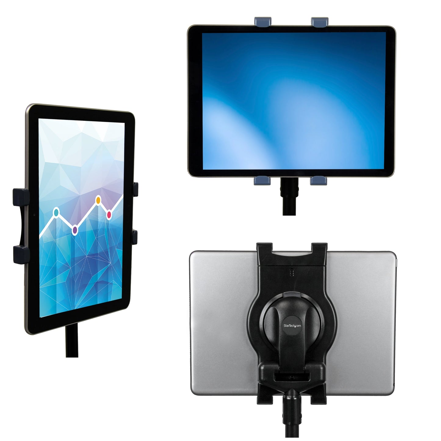 StarTech.com Adjustable Tablet Tripod Stand - Portable Tablet Mount - 6.5 to 7.8" W. Tablets - Carrying Bag Included - Tablet Tripod Mount (STNDTBLT1A5T)