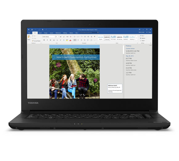 Toshiba Tecra C40-D-00D Intel Core i5-7200U 8GB 1TB HDD 14.0