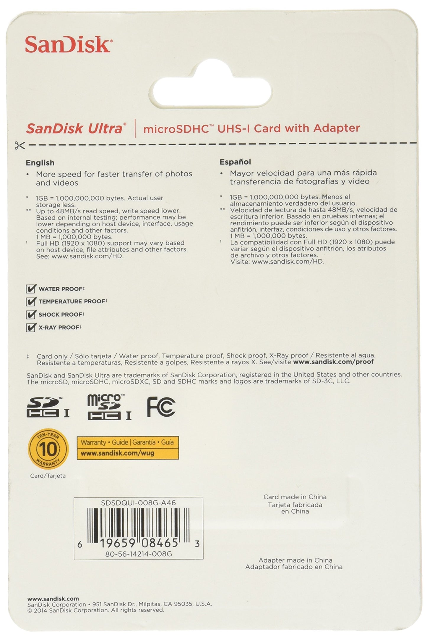 8gb Ultra C10 Imaging Microsd Card