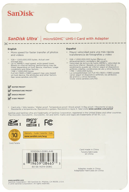 8gb Ultra C10 Imaging Microsd Card