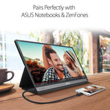 ASUS ZenScreen Go MB16AHP 15.6" Portable Monitor Full HD IPS Eye Care with Micro HDMI USB Type-C