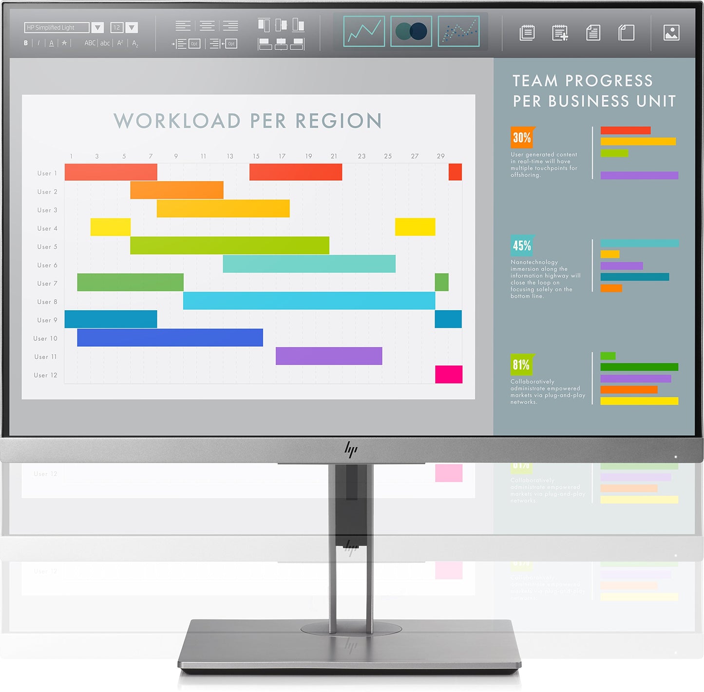 HP EliteDisplay E243i 24-Inch Screen LED-Lit Monitor (1FH49A8#ABA) Black and Silver