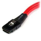 StarTech.com SAS8087S4R50 50cm SFF-8087 to 4X SATA, Internal Mini SAS to SATA Reverse Cable (Red)
