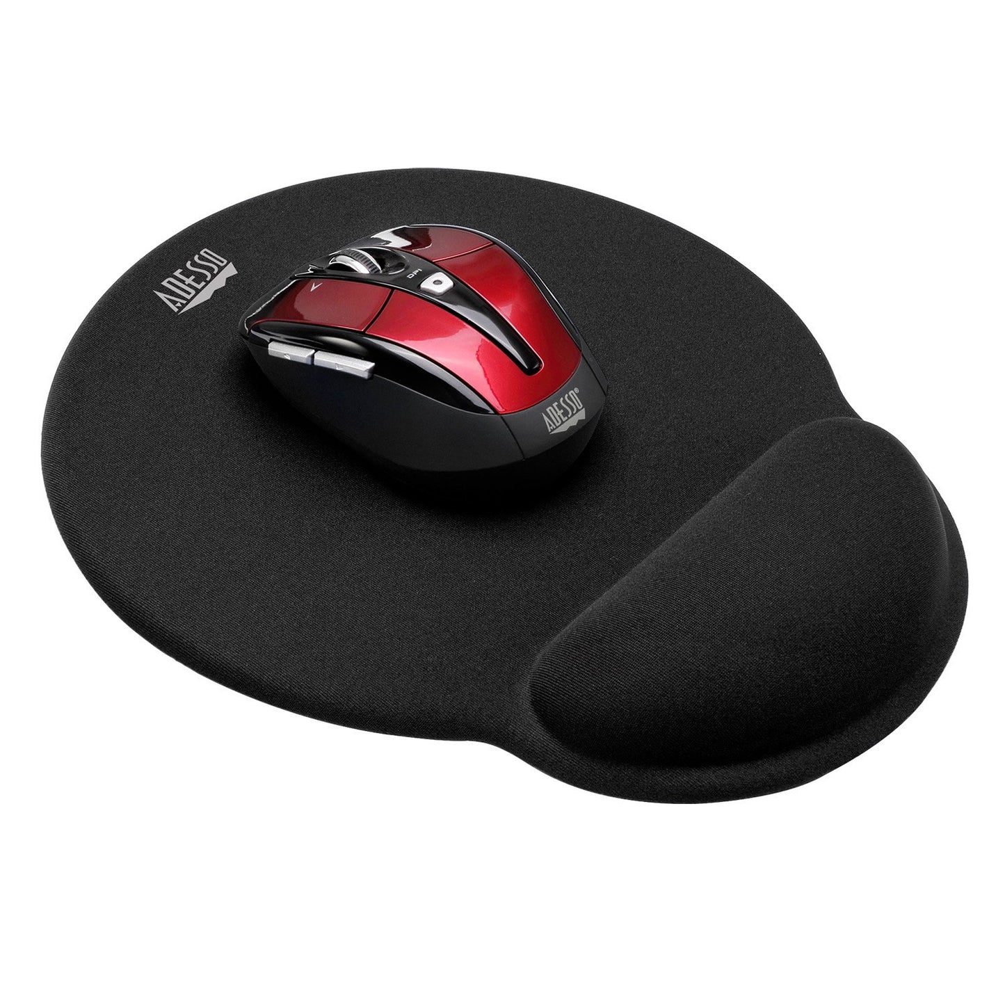 Adesso TruForm P200 Truform Memory Foam Mouse Pad with Ergonomic Wrist Rest Anti -Slip Design
