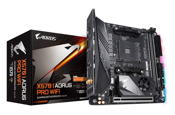 Gigabyte X570 I AORUS Pro WiFi (AMD Ryzen 3000/X570/Mini-Itx/PCIe4.0/DDR4/USB 3.1/Realtek ALC1220-Vb/DisplayPort 1.4/2xHDMI 2.0B/RGB Fusion 2.0/Gaming Motherboard)