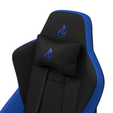 NITRO CONCEPTS S300 Gaming Chair - Galactic Blue - Office Chair - Ergonomic - Cloth Cover - Up to 135kg Users - 90° to 135° Reclinable - Adjustable Height & Armrests