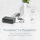 STARTECH Thunderbolt 3 to Thunderbolt 2 Adapter Backward Compatible(TBT3TBTADAP), Black