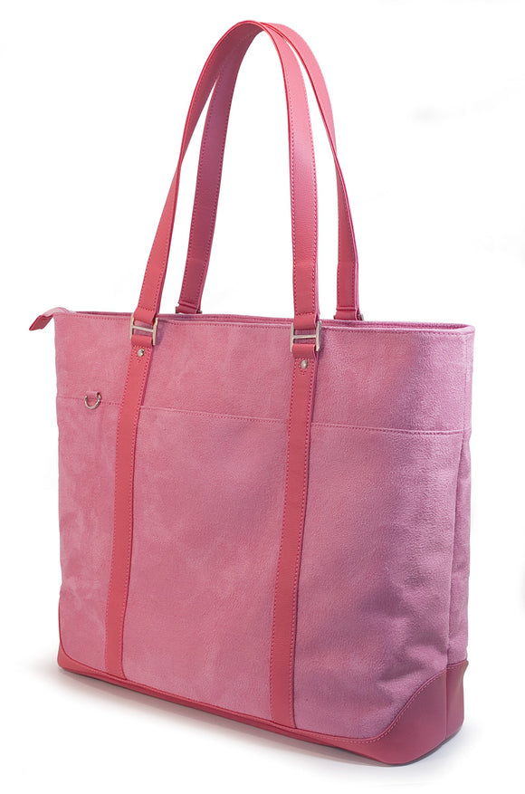 Mobile Edge METXK4 Komen Tote Pink Faux-Suede Fits up to 17.3-Inch Laptops