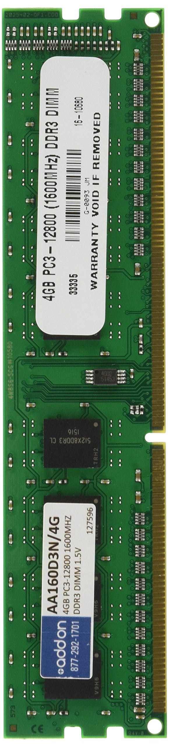 4gb Ddr3-1600mhz PC-12800 240p Industry Standard Dimm F/Desktops
