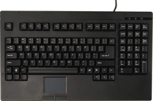 Solidtek Pos/rackmount Keyboard with Built in Touch Pad USB Connector Black
