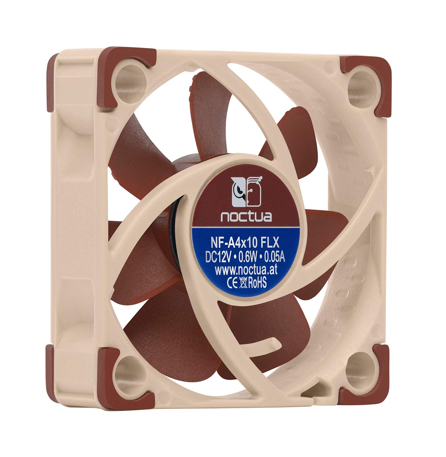 Noctua NF-A4x10 FLX, Premium Quiet Fan, 3-Pin (40x10mm, Brown)