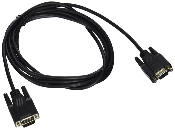 C2G 52031 DB9 M/F Serial RS232 Extension Cable, Black (10 Feet, 3.04 Meters)