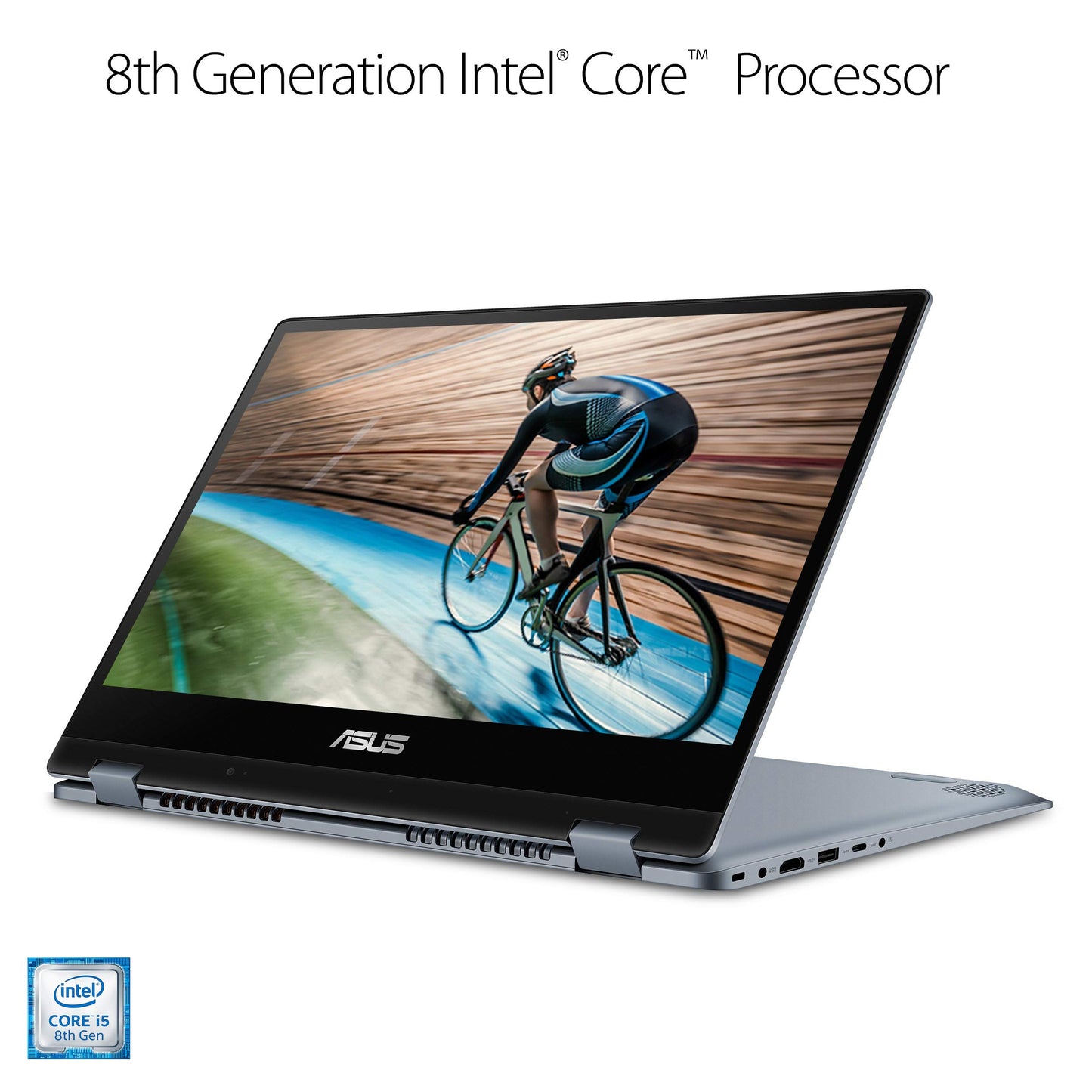 Asus TP412UA-DB31T VivoBook Flip 14 Thin and Light 2-in-1 FHD Touchscreen Laptop, Intel Core i3 CPU, 4GB RAM, 128GB SSD, Windows 10