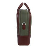 McKlein 18561 USA Harpswell 17" Nylon Dual Compartment Laptop Briefcase Green