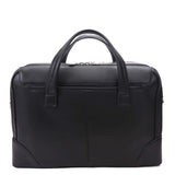 McKlein Harpswell, Top Grain Cowhide Leather, Dual Compartment Laptop Briefcase, Black (88565)