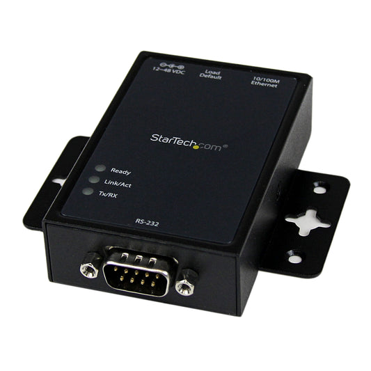 StarTech.com NETRS2321P 1 Port Serial to IP Ethernet Converter / Device Server - Aluminum Serial over IP Device Server - Serial to IP Converter