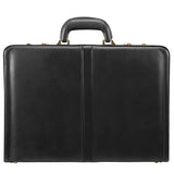 McKlein 80445 USA Reagan Leather 3.5" Attaché Briefcase Black