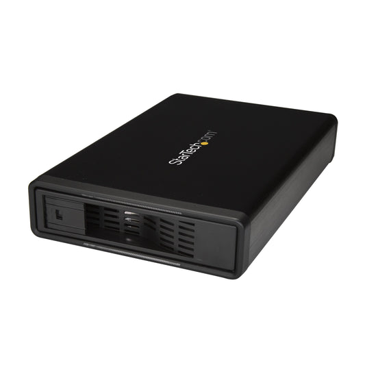StarTech.com eSATA Enclosure - for 3.5in SATA HDD - USB 3.0 / eSATA - Trayless - Metal - External Hard Drive Enclosure - HDD Enclosure (S351BMU33ET)