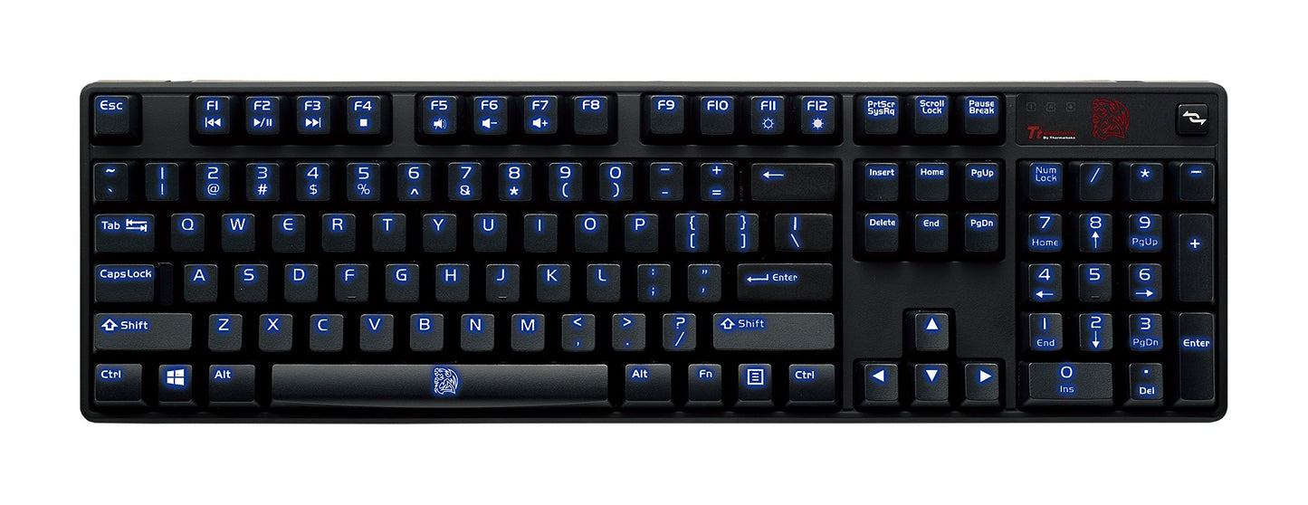 Thermaltake Technoloy eSports Poseidon Z Blue Switch Illuminated Keyboard (Kb-PIZ-KLBLUS-01)
