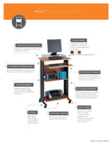 Safco Products Muv Stand-up Workstation, Gray, 1923GR