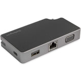 StarTech.com DKT30CHVGPD USB C Multiport Adapter with HDMI and VGA, 95W USB PD, Mac/Windows/Chrome, 4K, 1XA, GbE, Portable USB-C Adapter