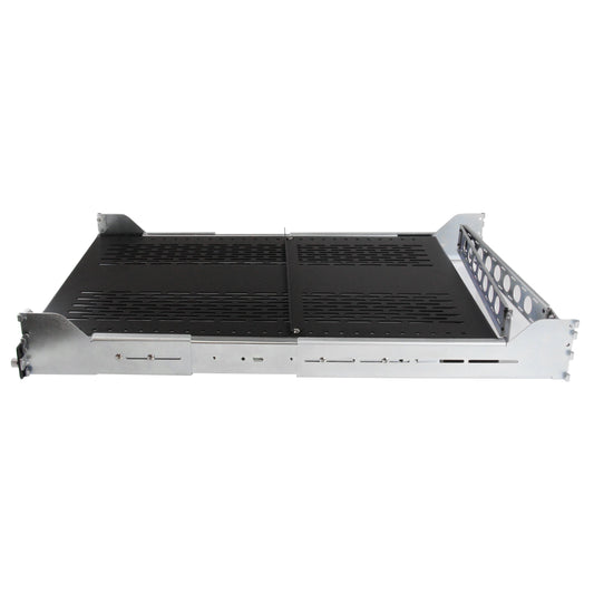 StarTech.com 2U Vented Sliding Server Rack Shelf w/ Cable Management Arm - Adjustable Depth - 200lb - 19" Server Tray Shelf for Equipment Rack (UNISLDSHF19H)
