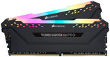 Corsair Vengeance RGB Pro 16GB (2x8GB) DDR4 3600 (PC4-28800) C18 Desktop Memory - Black