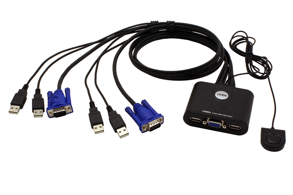 The Cs22u, 2-Port Usb Kvm Switch, Is a Tool to Manage Two Usb Computers in Home