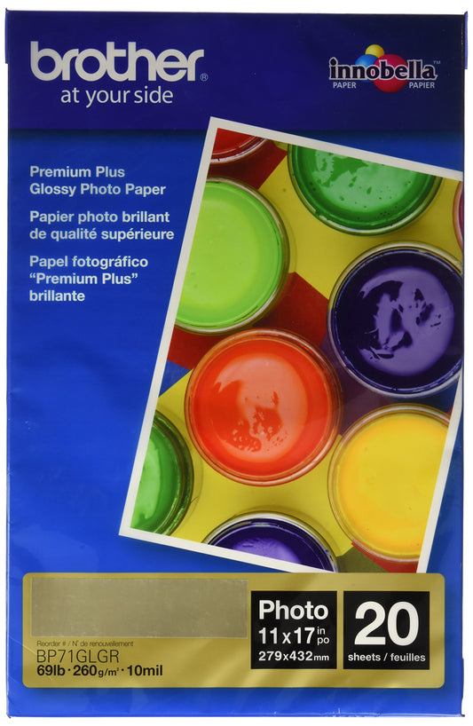 Brother 11inx17in Premium Glossy Paper 1.7lb