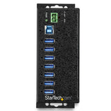 StarTech.com 7-Port Industrial USB 3.0 Hub with External Power Adapter - ESD & 350W Surge Protection (HB30A7AME)