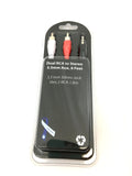 Professional Cable 2RCAM-35M-06 Stereo to RCA Cable, 6-Feet