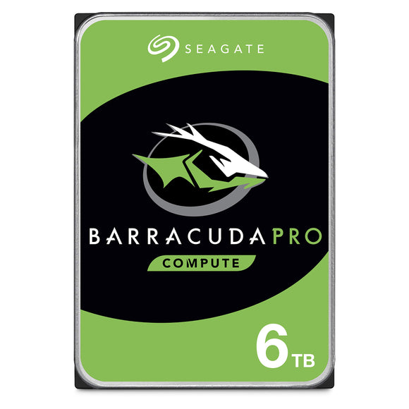 Seagate BarraCuda Pro Performance Internal Hard Drive SATA HDD 6TB 6GB/s 128MB Cache 3.5-Inch (ST6000DM004)