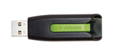 Verbatim 16GB Store 'n' Go V3 USB 3.0 Flash Drive, Black/Green 49177
