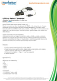 Manhattan USB to Serial Converter (174947)