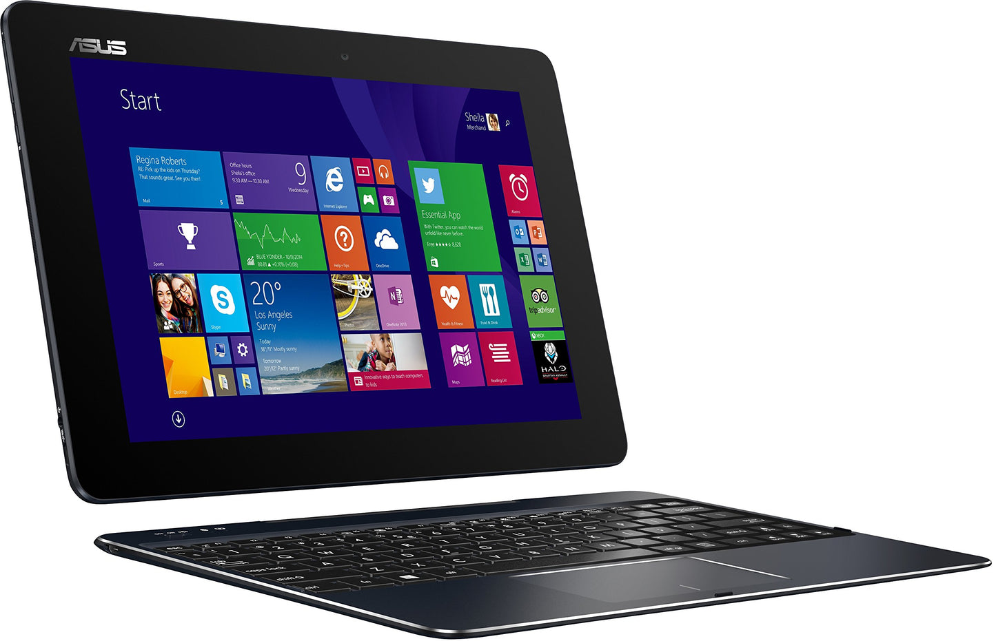 ASUS Transformer Book 10.1" Detachable 2-in-1 Touchscreen Laptop with Windows 8