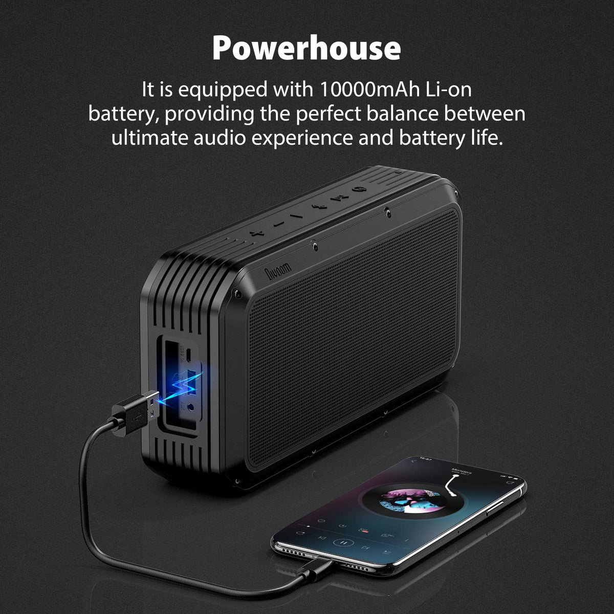 Divoom VoomBox Pro Bluetooth Speaker - (Black)