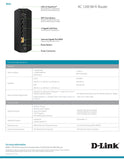 D-LINK Wireless AC1200 Dual Band Gigabit App-Enabled Router (DIR-850L)
