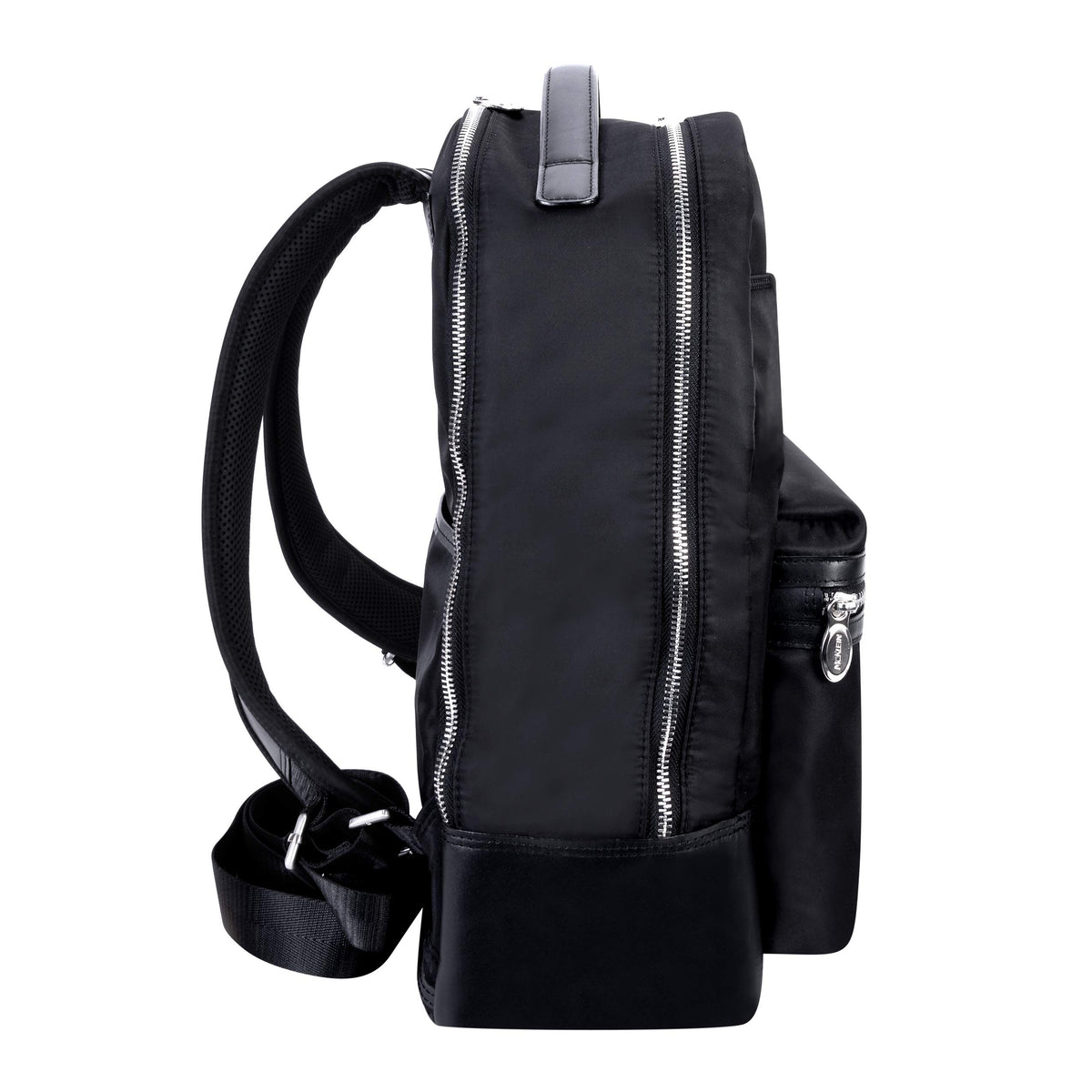 McKlein 18555 USA Parker 15" Nylon Dual Compartment Laptop Backpack Black
