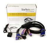 StarTech.com SV215MICUSBA 2-Port USB VGA Cable KVM Switch with Audio